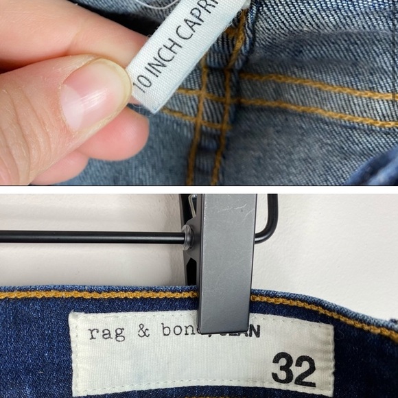 30-50%OFF BUNDLES! NWOT RAG&BONE HIGH-RISE SKINNY RAW HEM JEANS SIZE 32 - Picture 8 of 16